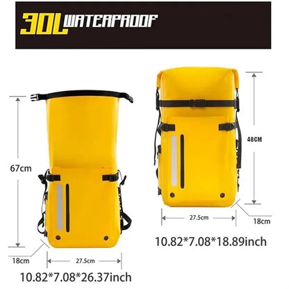 Over Shoulder PVC Waterproof Hiking Backpack