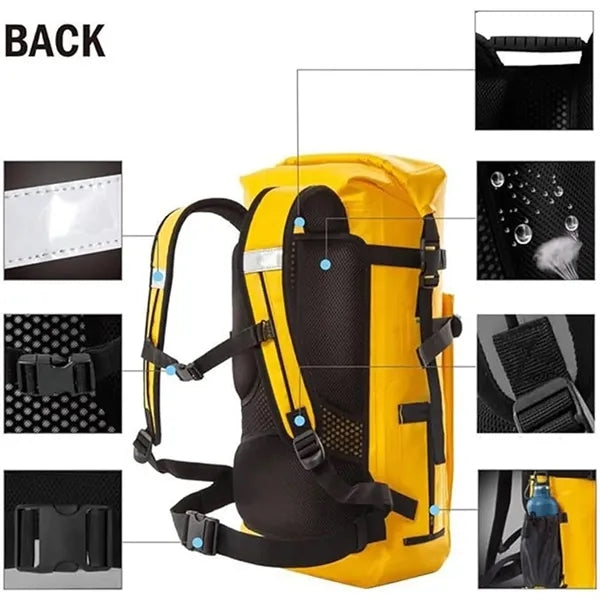 Over Shoulder PVC Waterproof Hiking Backpack