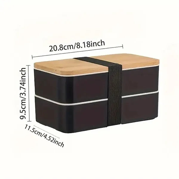 Multilayer Wheat Straw Lunch Box Adult