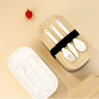 Multilayer Wheat Straw Lunch Box Adult