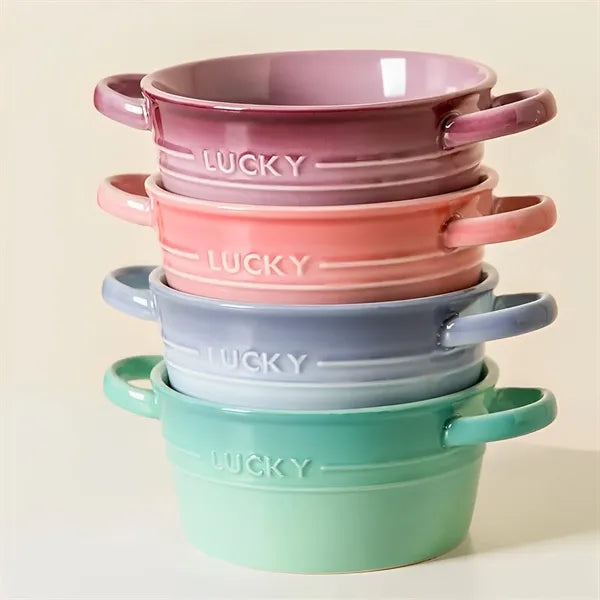 Ceramic Ramen Bowl With Handle