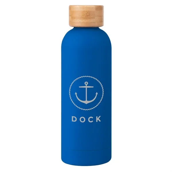 17 Oz. Blair Recycled Stainless Steel Bottle With Bamboo Lid