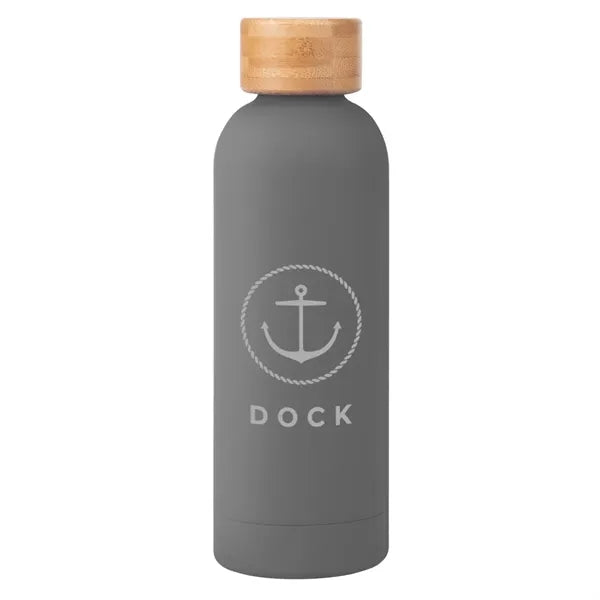 17 Oz. Blair Recycled Stainless Steel Bottle With Bamboo Lid