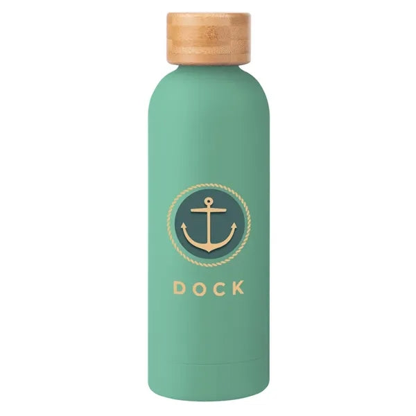 17 Oz. Blair Recycled Stainless Steel Bottle With Bamboo Lid