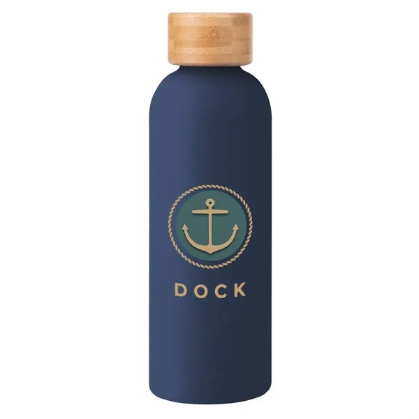 17 Oz. Blair Recycled Stainless Steel Bottle With Bamboo Lid
