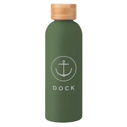17 Oz. Blair Recycled Stainless Steel Bottle With Bamboo Lid
