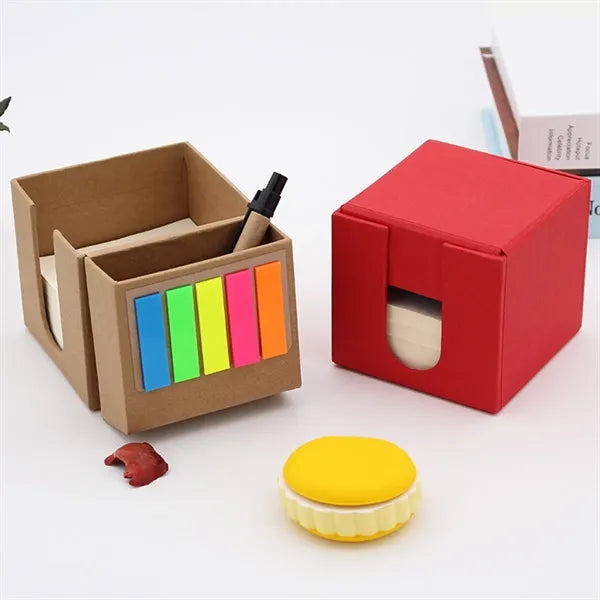 Foldable Multifunctional Notepad Pen Holder Set