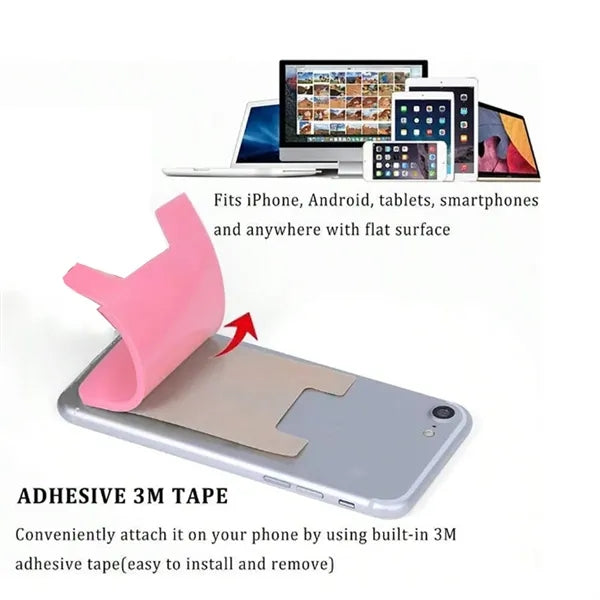 Silicone Card Holder Phone Pocket