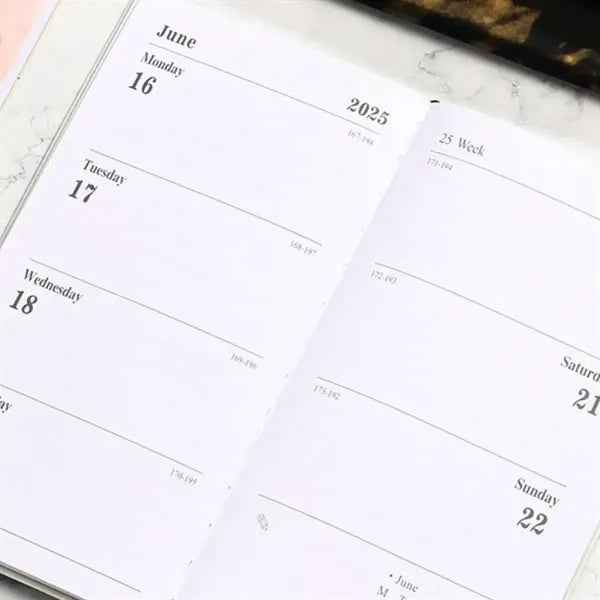 A6 Leather Planner Notebook