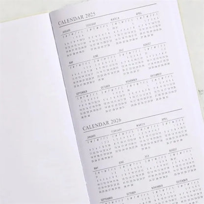 A6 Leather Planner Notebook