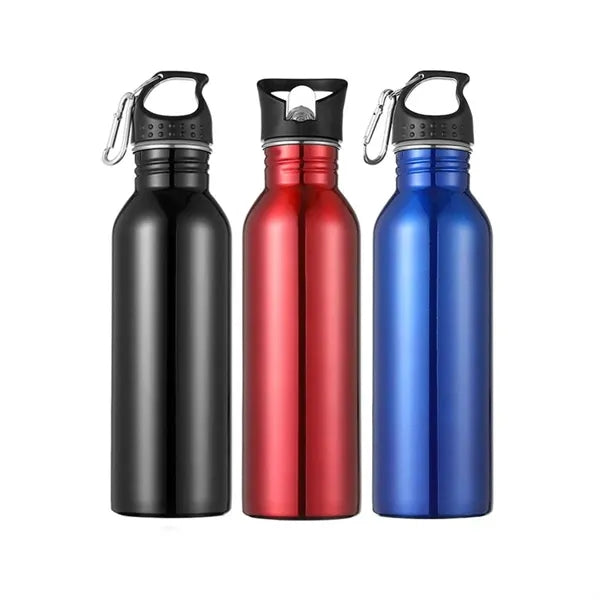 Stainless Steel Sports Bottle With Carabiner