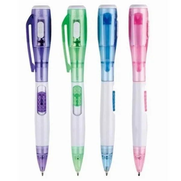 Plastic LED Light Pen With Torch Promotional Gift
