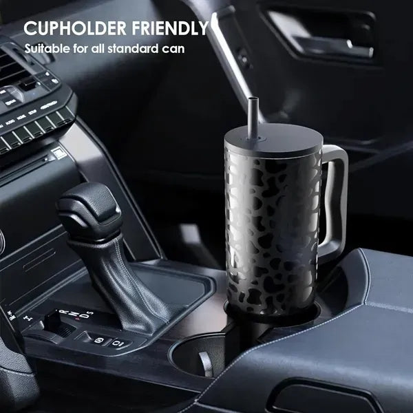 40 oz Tumbler with Handle and Straw Lid