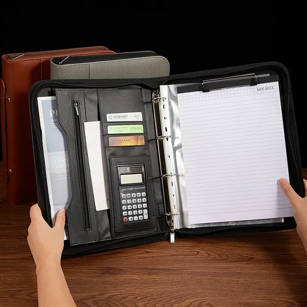 PU A4 Executive Folder with Calculator