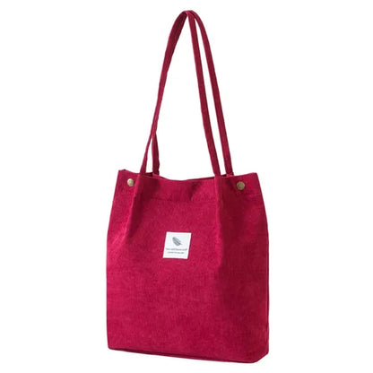 Large Capacity Corduroy Tote Bag