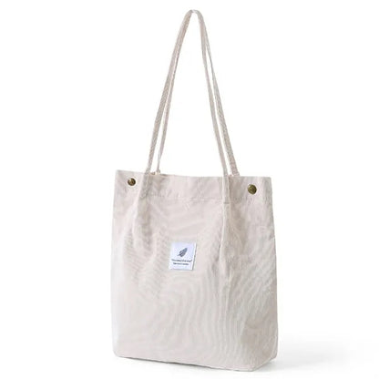 Large Capacity Corduroy Tote Bag