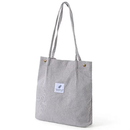 Large Capacity Corduroy Tote Bag