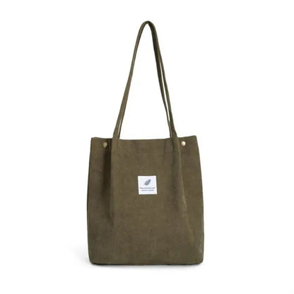 Large Capacity Corduroy Tote Bag