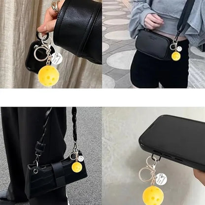 Pickleball Stainless Steel Keychain Sports Gifts