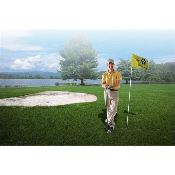 Golf Flag with Tube Double-Sided
