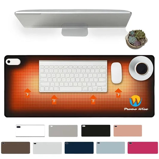 Heated Desk Mat Mouse Pad with Intelligent Digital Display