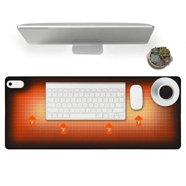 Heated Desk Mat Mouse Pad with Intelligent Digital Display