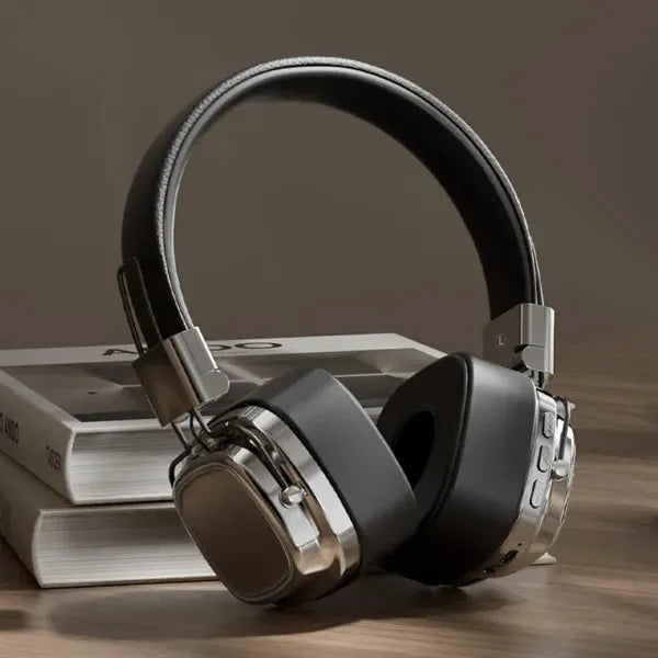 Foldable Retro Wireless Bluetooth Over-ear Headphones