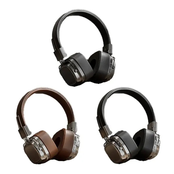Foldable Retro Wireless Bluetooth Over-ear Headphones