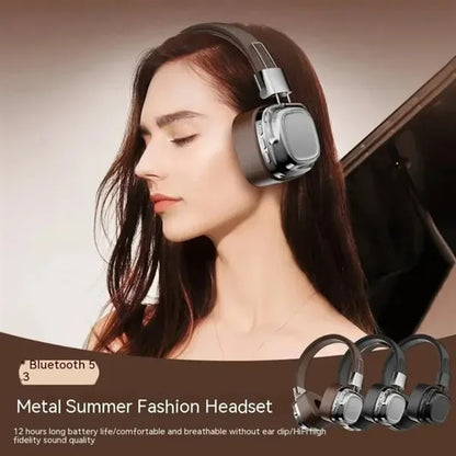 Foldable Retro Wireless Bluetooth Over-ear Headphones