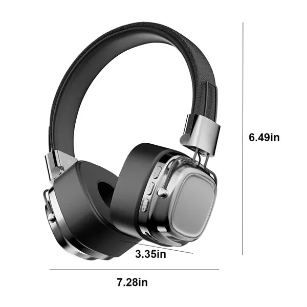 Foldable Retro Wireless Bluetooth Over-ear Headphones