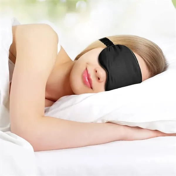 4Pcs Kit Soft Sleep Eye Mask Hairband Hair Loop with Pouch