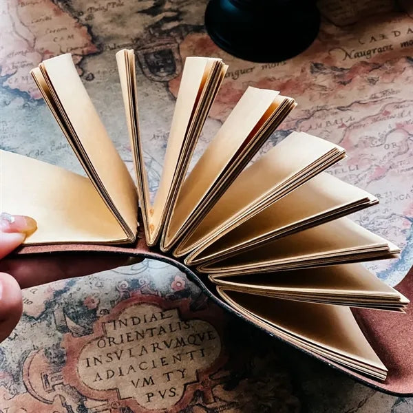 A7 Vintage Pocket Journal Portable Snap Button Notebook