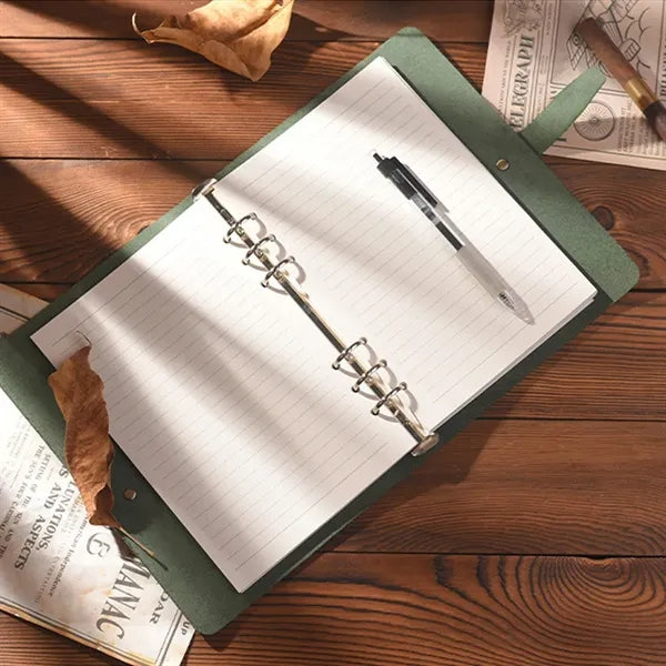 Crazy Horse Leather Pocket Spiral Binder Journal Notebook
