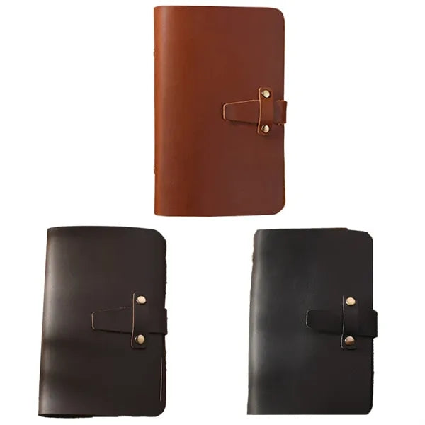 Crazy Horse Leather Pocket Spiral Binder Journal Notebook