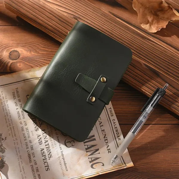 Crazy Horse Leather Pocket Spiral Binder Journal Notebook