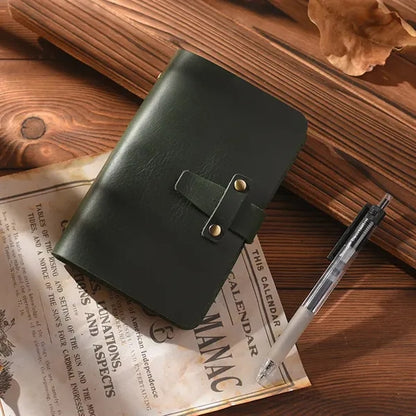 Crazy Horse Leather Pocket Spiral Binder Journal Notebook