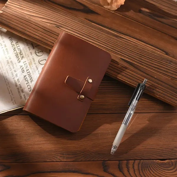 Crazy Horse Leather Pocket Spiral Binder Journal Notebook