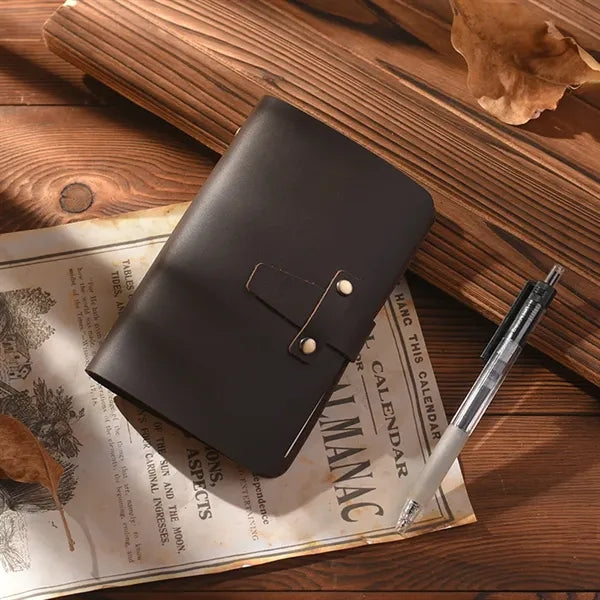 Crazy Horse Leather Pocket Spiral Binder Journal Notebook