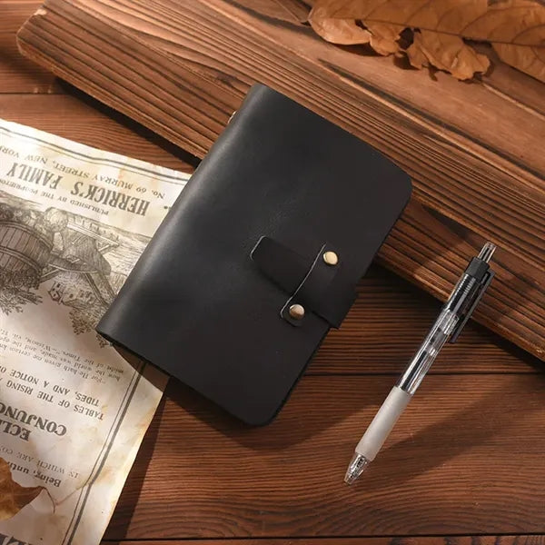 Crazy Horse Leather Pocket Spiral Binder Journal Notebook