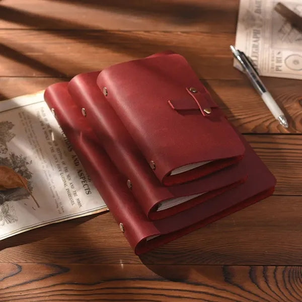 Crazy Horse Leather Pocket Spiral Binder Journal Notebook
