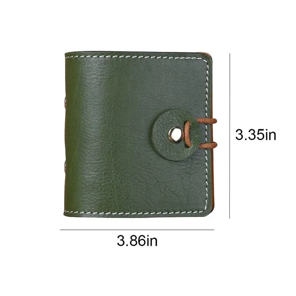 A9 Pocket Genuine Leather 60 Pages Binder Planner Notebook