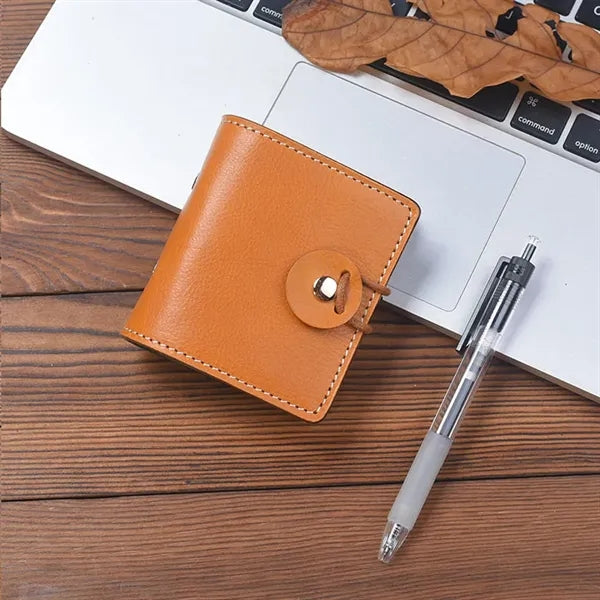 A9 Pocket Genuine Leather 60 Pages Binder Planner Notebook