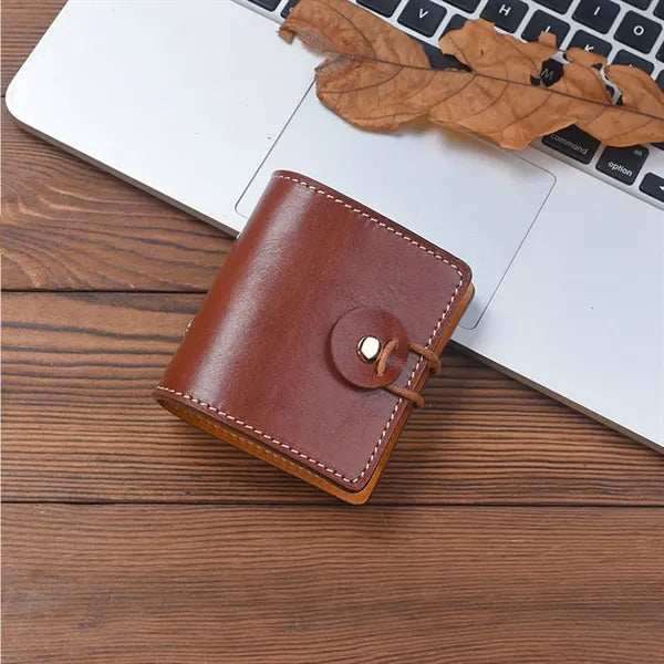 A9 Pocket Genuine Leather 60 Pages Binder Planner Notebook