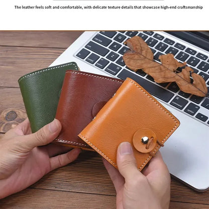 A9 Pocket Genuine Leather 60 Pages Binder Planner Notebook