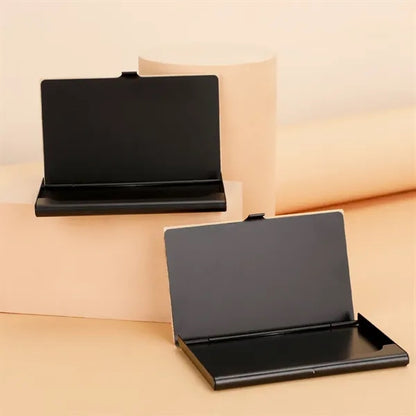 Wood Slim Lightweight Compact Business Card Case Wallet