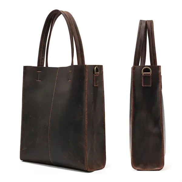 Genuine Leather Business Bag with Removable Inner Pocket