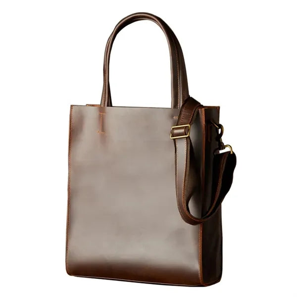 Genuine Leather Business Bag with Removable Inner Pocket