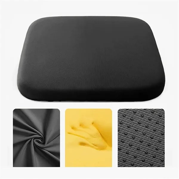 Detachable Non-Slip Square Memory Foam Cushion with Ties