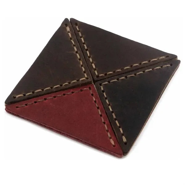 Genuine Leather Bookmarker Vintage Mini Triangle Page Corner