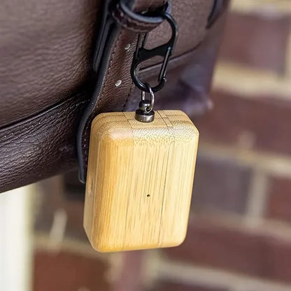 Wood Protective Case with Carabiner Clip Airpods 1/2/3/Pro